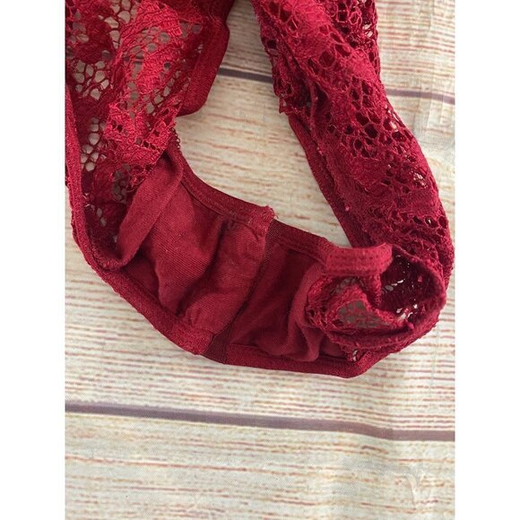 Victoria Secret Women's Red Sheer Lace Teddy - Medium - Picture 11 of 11